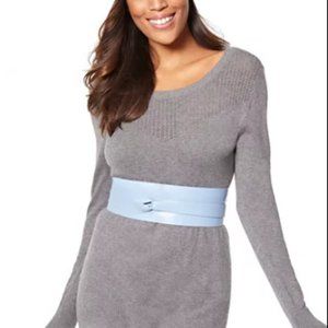 NY&Co Boatneck Pointelle Tunic Sweater (S)